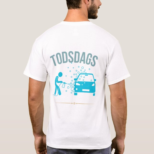 Torsdags Bil Tvätt & Rekond  T-Shirt (Back)
