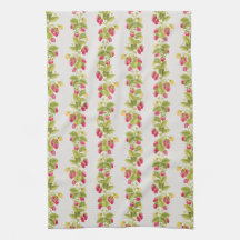 Torse de fraise Serviette de cuisine - Clair