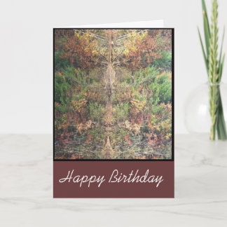 Torsion de carte d'anniversaire de nature