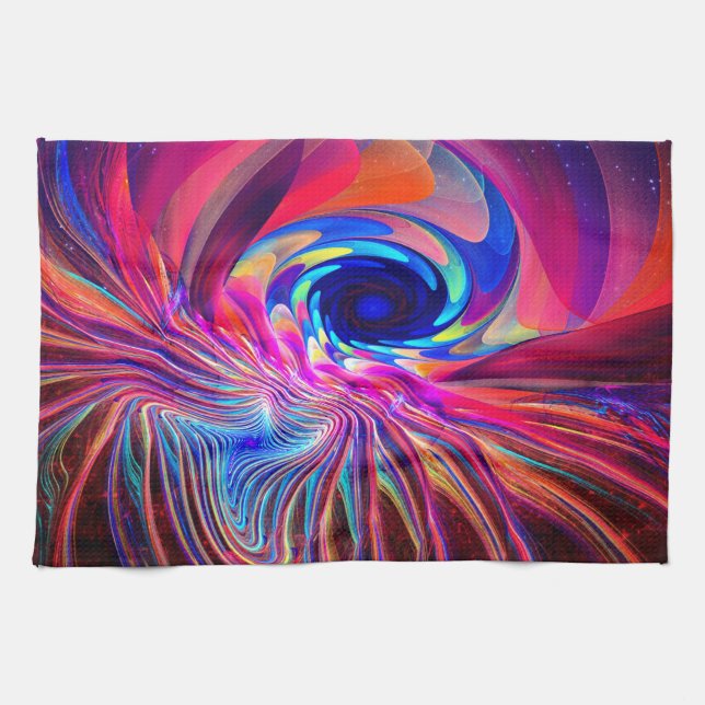 Torsion Wave Kitchen Towel (Horizontal)