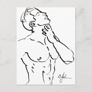 Torso Sketch Postcard