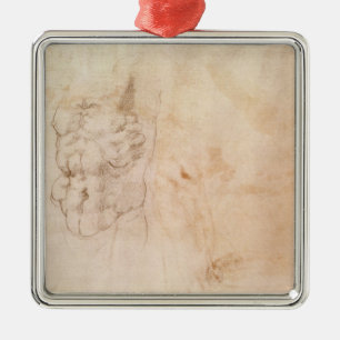 Torso Study Metal Ornament