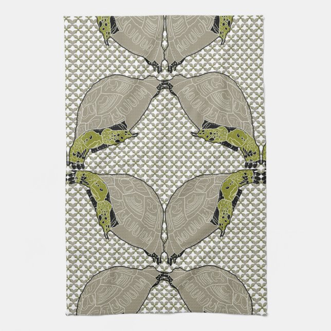 Tort the tortoise kitchen towel (Vertical)