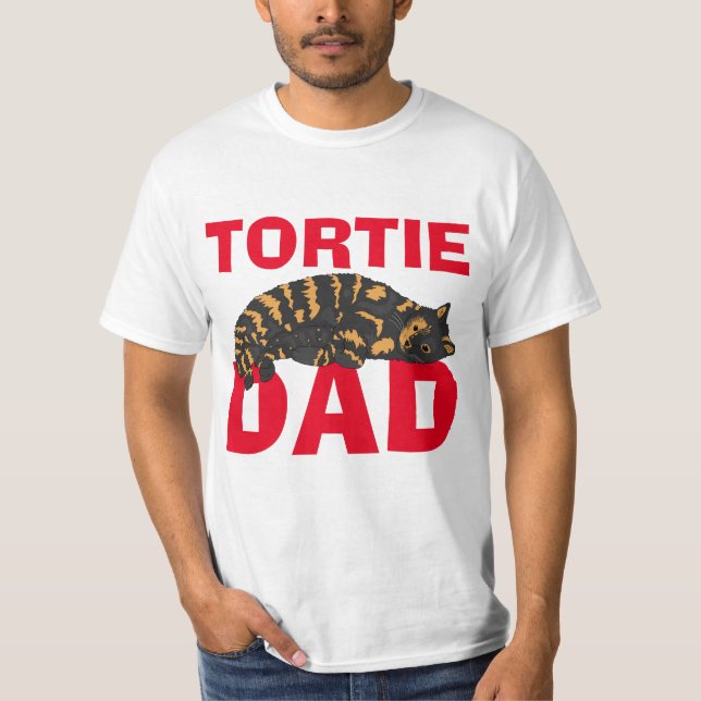 TORTIE CAT DAD Tortoiseshell Cat T-Shirts (Front)
