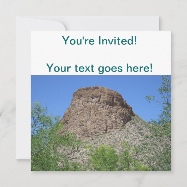 Tortilla Flats Butte Invitation (Front)