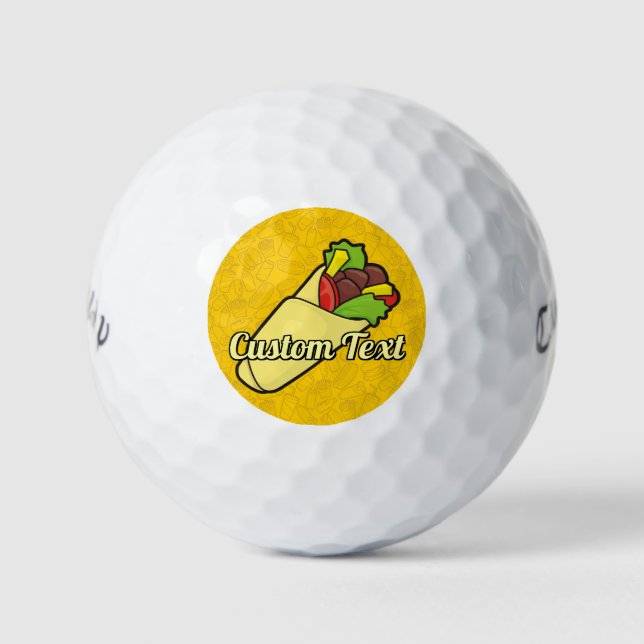 Tortilla Sandwich Wrap Golf Balls (Front)