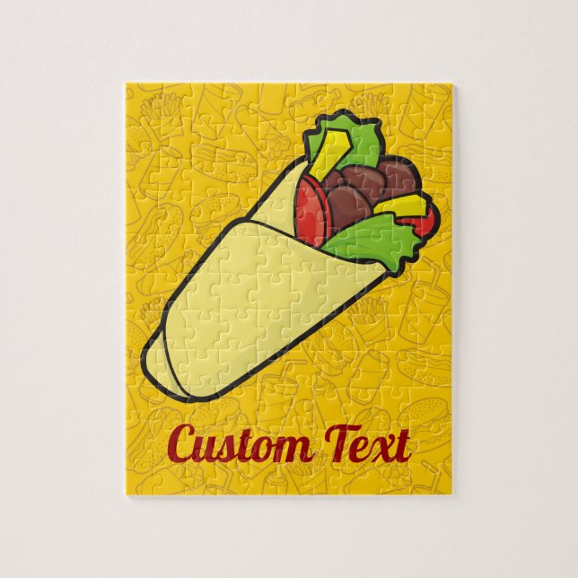 Tortilla Sandwich Wrap Jigsaw Puzzle (Vertical)