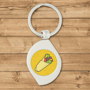 Tortilla Sandwich Wrap Keychain