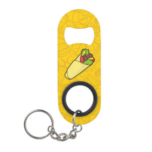 Tortilla Sandwich Wrap Keychain Bottle Opener