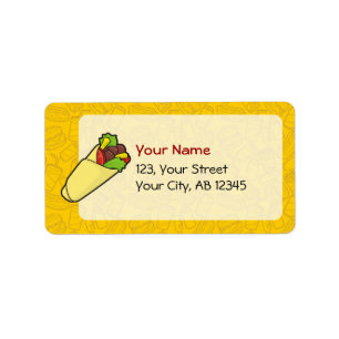 Tortilla Sandwich Wrap Label
