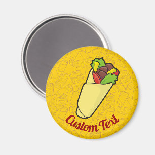 Tortilla Sandwich Wrap Magnet