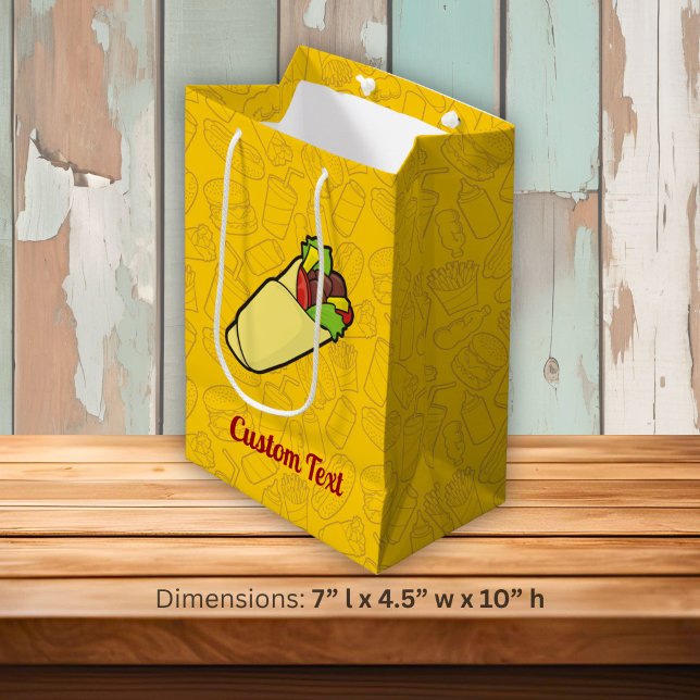 Tortilla Sandwich Wrap Medium Gift Bag (Creator Uploaded)