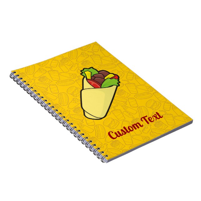 Tortilla Sandwich Wrap Notebook (Right Side)