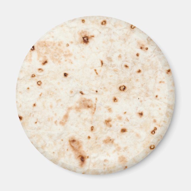 Tortilla shell fridge magnet (Front)