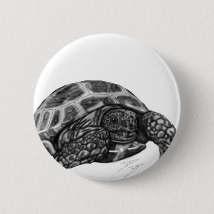Tortoise 2 Inch Round Button