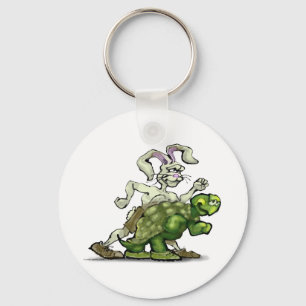 Tortoise and the Hare Keychain
