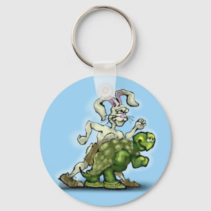 Tortoise and the Hare Keychain