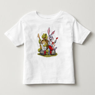 Tortoise and the Hare Rock And Roll Toddler T-shirt