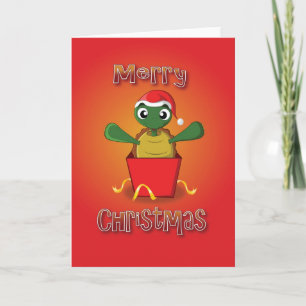 tortoise - box - merry christmas holiday card