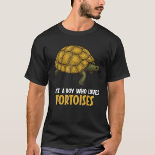 Tortoise Boy Just a Boy Who Loves Tortoises T-Shirt