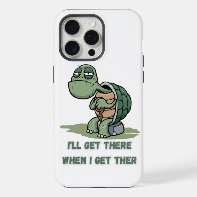 Tortoise cartoon tshirt iPhone case (Back)