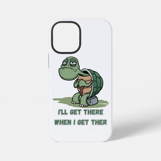 Tortoise cartoon tshirt iPhone case (Back)