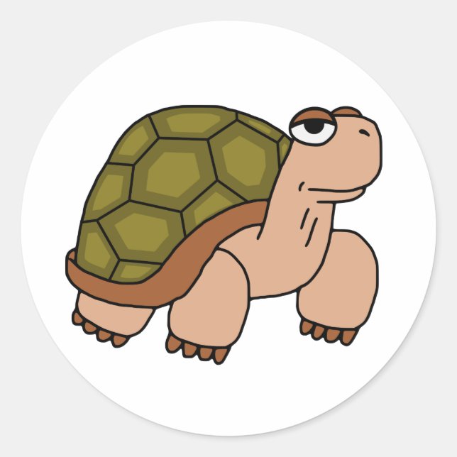 Tortoise Classic Round Sticker (Front)