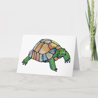 Tortoise Horizontal Blank Greeting Card