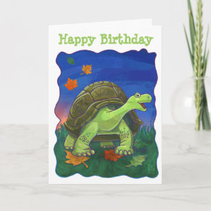 Tortoise Party Centre Card