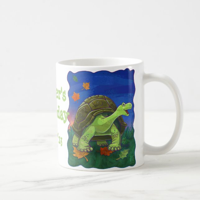 Tortoise Party Centre Coffee Mug (Right)