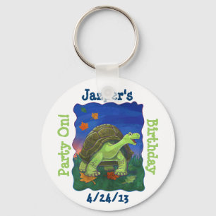 Tortoise Party Centre Keychain