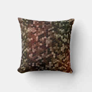 Tortoise Shell Camo Throw Pillow