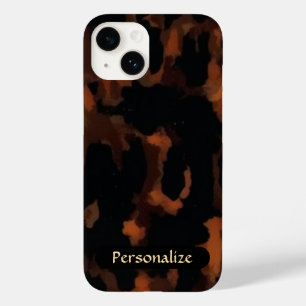 Tortoise Shell Pattern   Brown Black Elegant Chic Case-Mate iPhone 14 Case