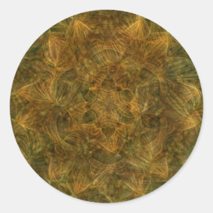 Tortoise Shell Pattern Classic Round Sticker