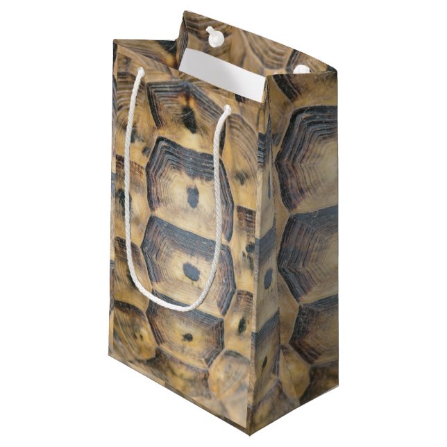 Tortoise Shell Pattern Small Gift Bag (Front Angled)
