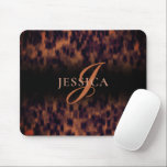 Tortoise Shell Print Animal Print Monogram Name Mouse Pad<br><div class="desc">Elevate your desk space with our custom-designed Tortoise Shell Print Monogram Name Mouse Pad. This elegant and personalized mouse pad blends the timeless appeal of animal print with the unique touch of your own monogram. Crafted for both style and function, it's perfect for adding a personal flair to your office...</div>
