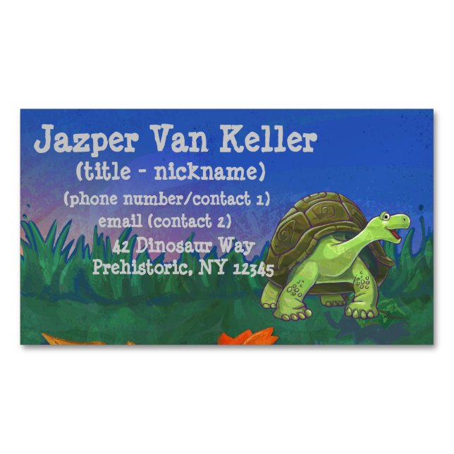 Tortoise Stationery Magnetic Business Card (Front)