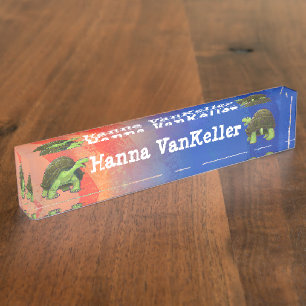 Tortoise Stationery Nameplate