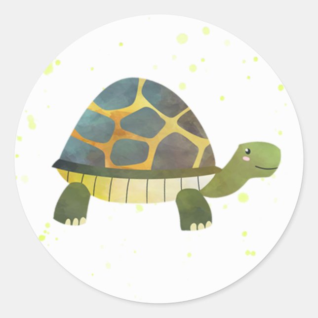 Tortoise Stickers - Turtle Party Decorations (Front)