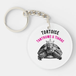 Tortoise Tantrums & Tiaras Key Ring