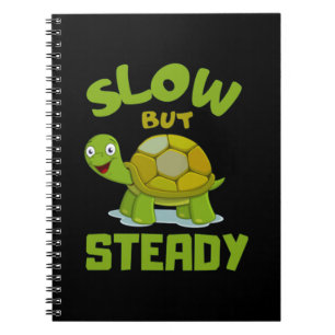 tortoise turtle slow but steady notebook