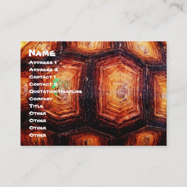 Tortoiseshell Business Card (Front)