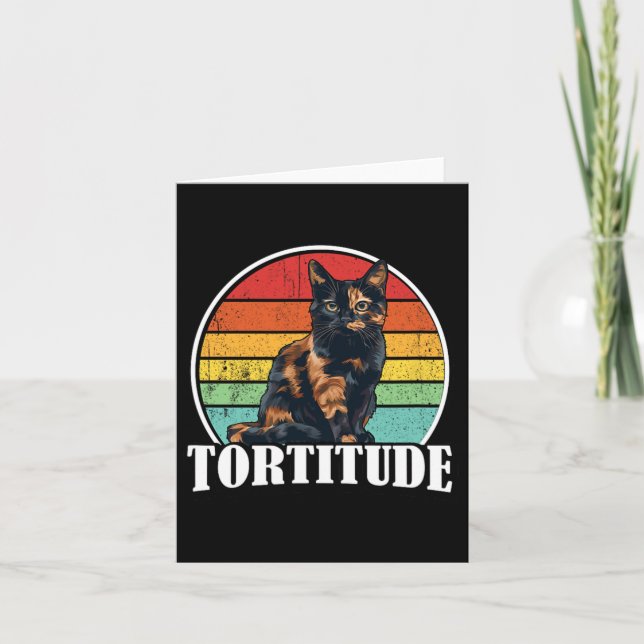 Tortoiseshell Cat  Card (Front)