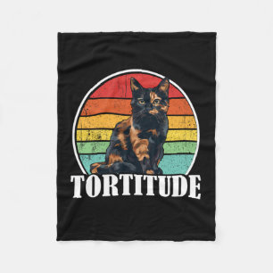 Tortoiseshell Cat  Fleece Blanket