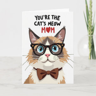 Tortoiseshell Cat Mom Card