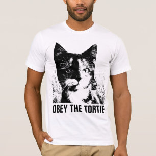 TORTOISESHELL CAT, OBEY THE TORTIE T-Shirts