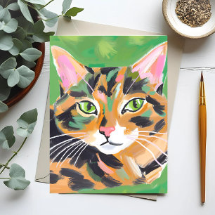 Tortoiseshell Cat Postcard