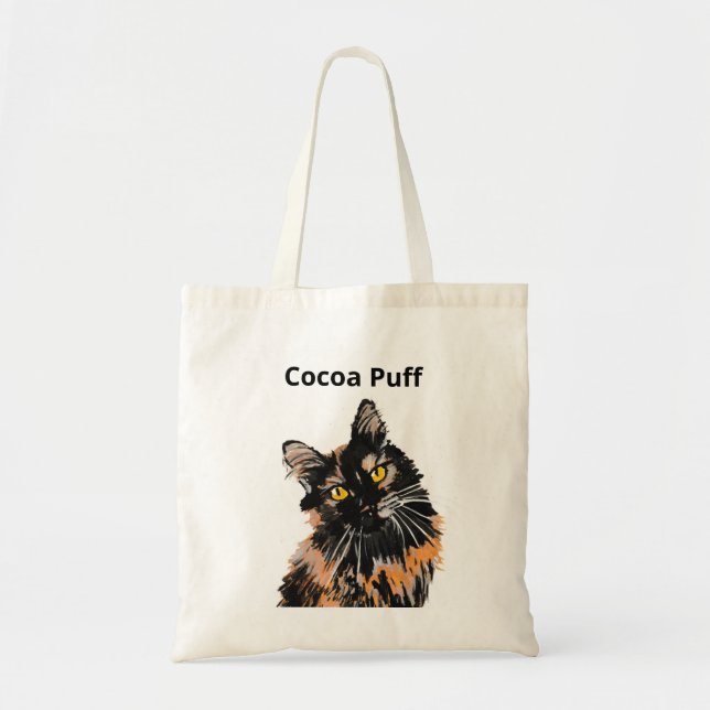 Tortoiseshell Cat Tote Bag (Front)