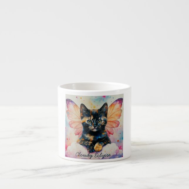 Tortoiseshell Fairy Kitten Specialty Mug (Front)