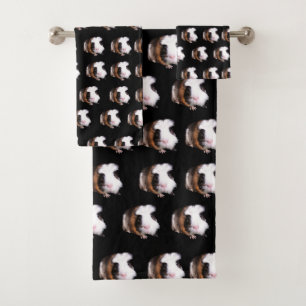 Tortoiseshell Guinea Pigs Pattern, Bath Towel Set